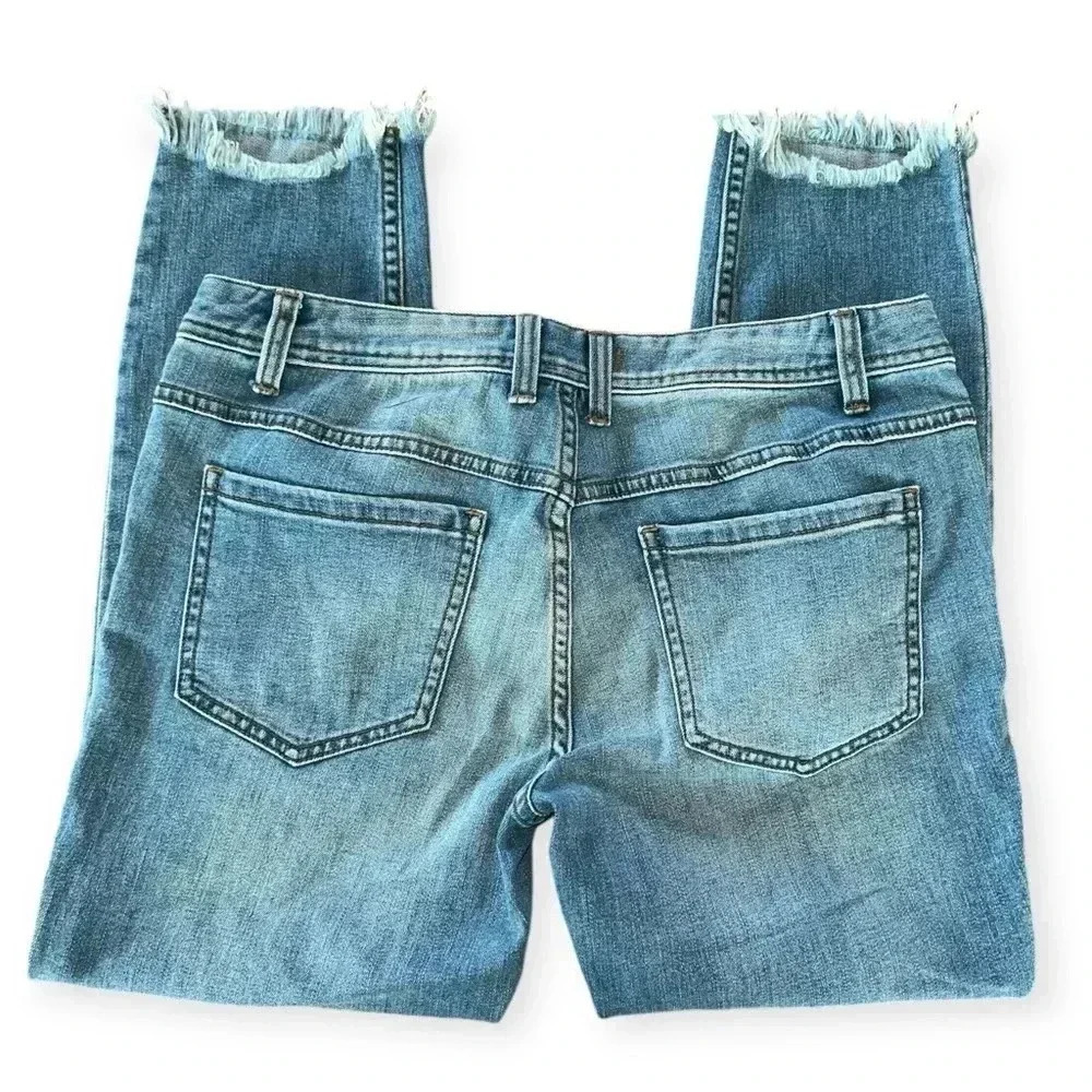 Free People women’s choped knees jeans pants size 30 - Picture 3 of 16